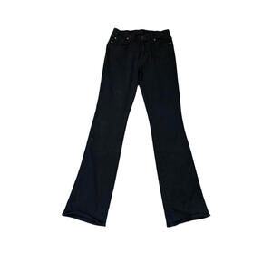 7 For All Mankind Jeans Womens Black Kimmie Bootcut Stretch Size 28 Excellent